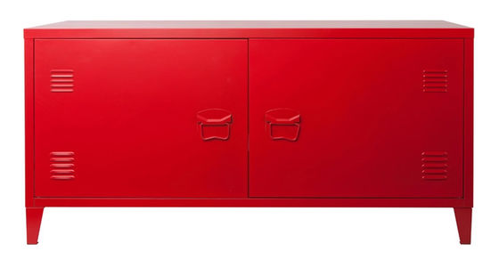 Rode stofdichte TV Hall Cabinet Design van de Metaalmuur