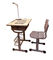 Het leren bureaus en stoelen voor studenten van de school van het staalkantoormeubilair