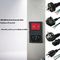Ladend de Opslagkabinet van de Celtelefoon met Basis 1600mm Hoogte Grijze/Zwarte Kleur