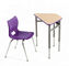 Van het het Bureauh750mm Staal van klaslokaal Enig Seat hoog de Schoolmeubilair - het meubilair van de kwaliteitsschool