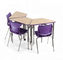 Van het het Bureauh750mm Staal van klaslokaal Enig Seat hoog de Schoolmeubilair - het meubilair van de kwaliteitsschool
