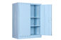 De stevige Kabinetten van de Deuren Blauwe Opslag, 2 het Planken Gesloten Meubilair van de Metaalopslag